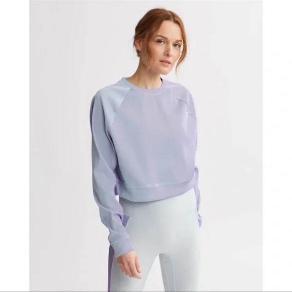 Purple/Blue Iridescent Crewneck Athletic Sweatshirt
